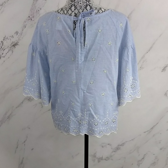 Sanctuary White Floral Eyelet and Scalloped Top - Picture 4 of 7